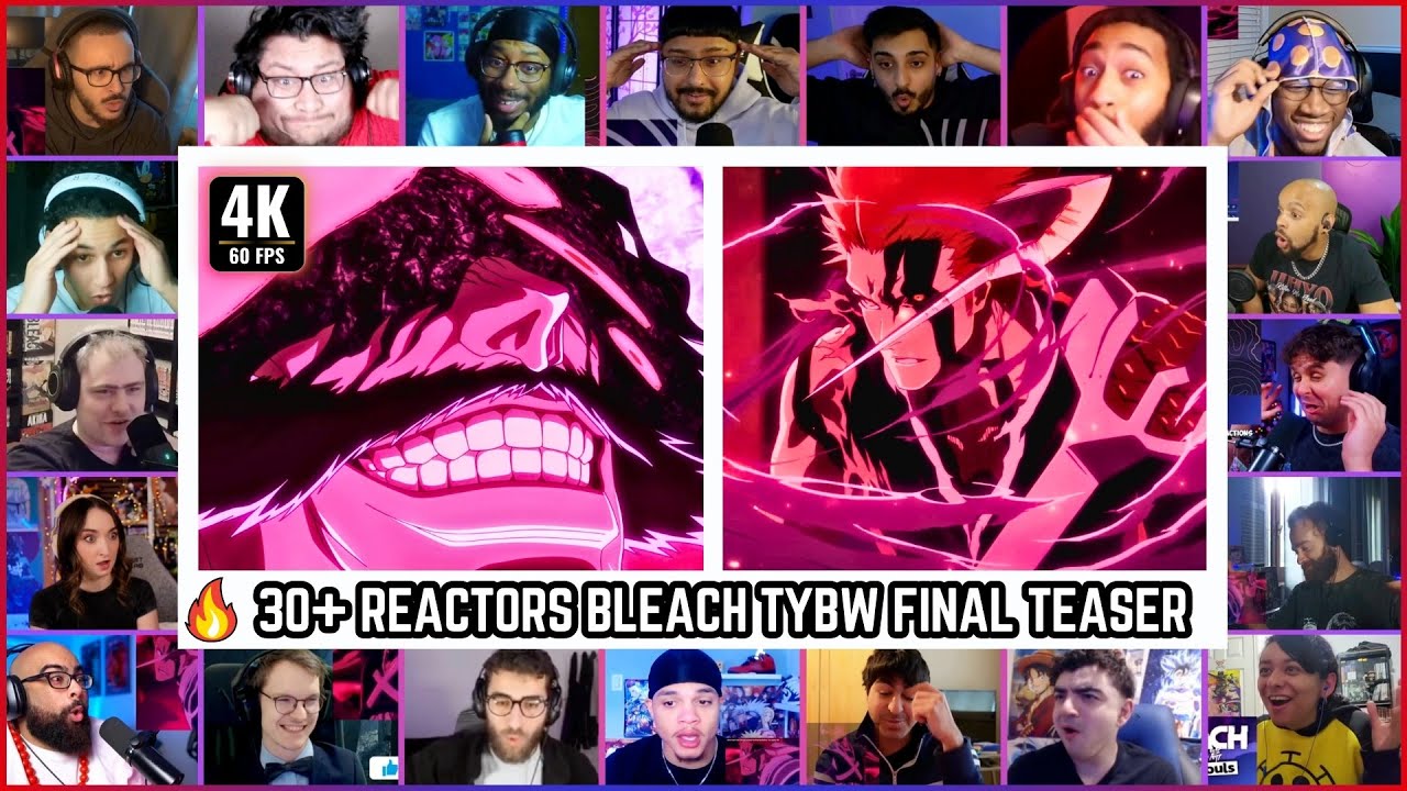 🔥BLEACH Thousand Year Blood War Final Teaser Trailer Mega Reaction Mashup #bleachtybwtrailerreaction