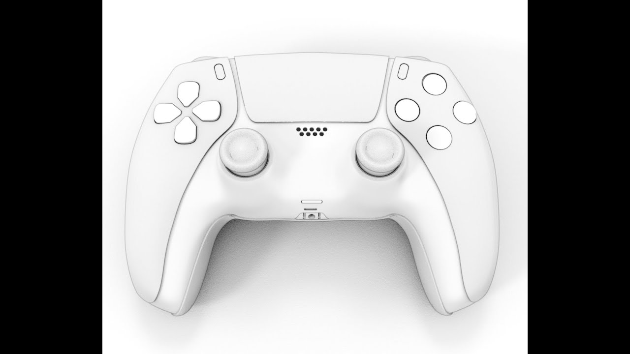 Use of Sub-D in Blender to model game controller