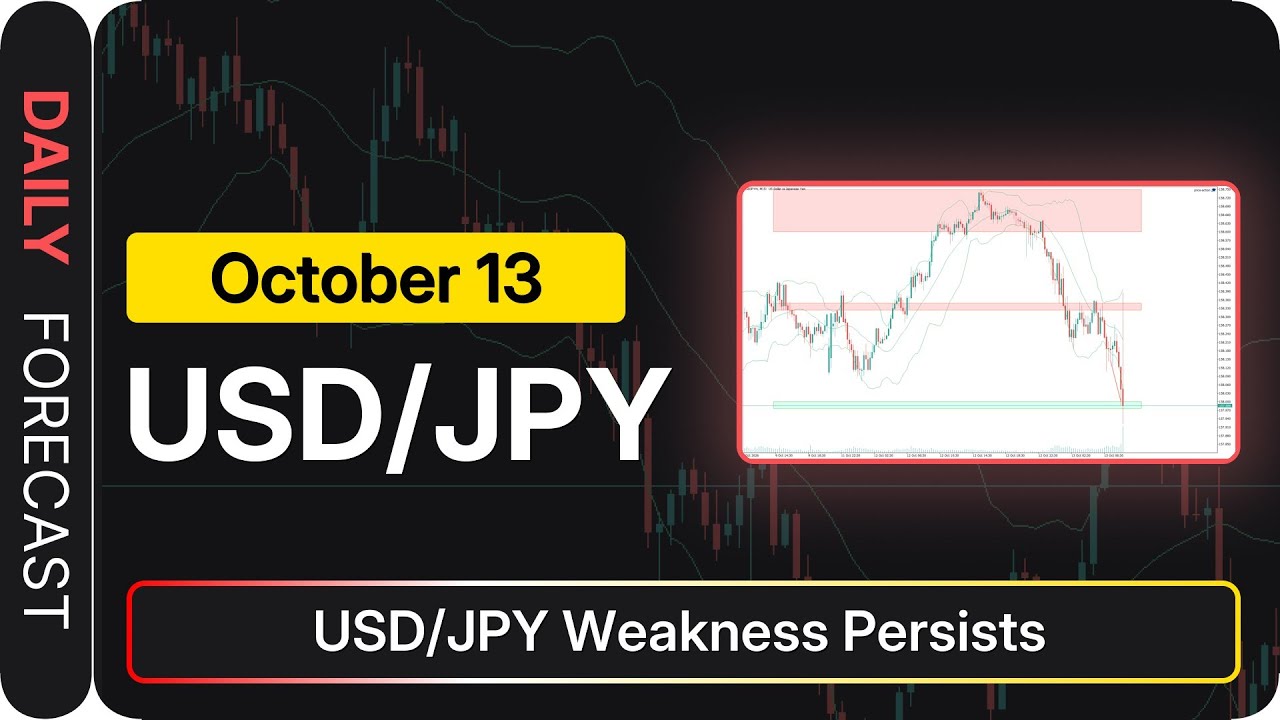USD/JPY Price Forecast Today, Technical Analysis (October 13): USD/JPY Weakness Persists