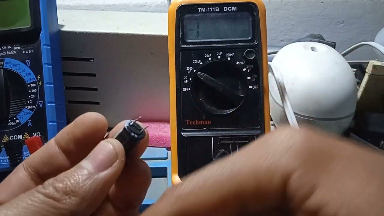 Cómo probar capacitor electrolitico 470 microfaradios con capacimetro