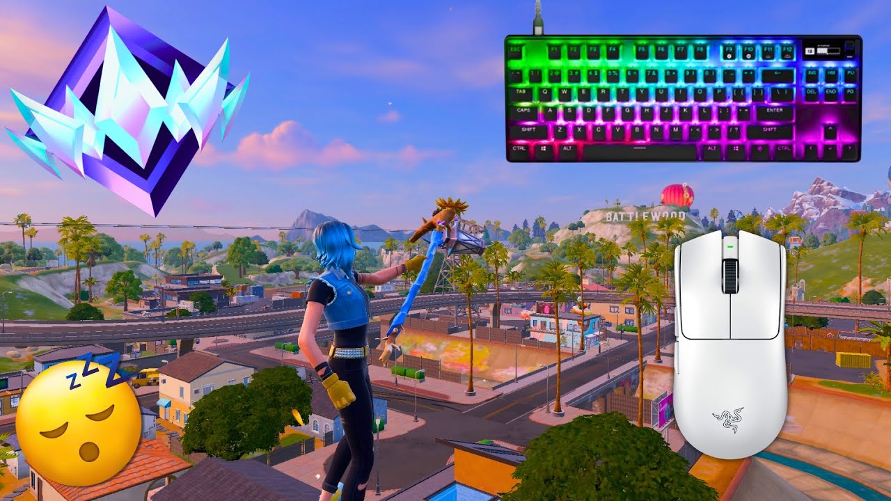 *NEW* CHAPTER 7 BATTLE ROYALE 🏆SteelSeries Apex Pro TKL ASMR😴Satisfying Keyboard Fortnite 240 FPS 4K