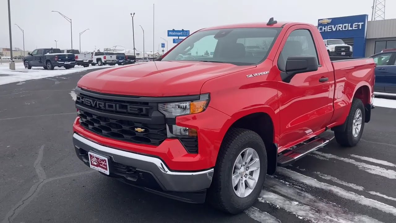 2024 Chevrolet Silverado 1500 Regular Cab Work Truck 4WD - Red Hot