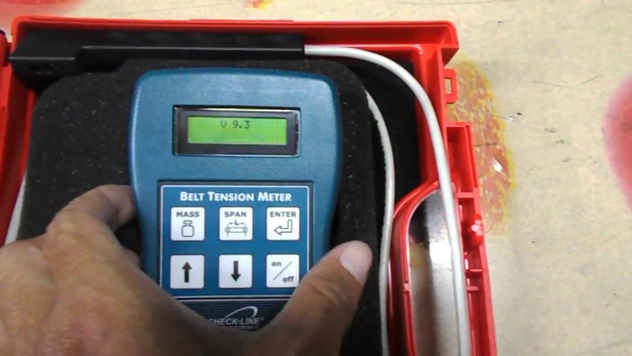 BTM-400Plus Belt Tension Meter / Sonic Tension Meter, Range 3 - 800 Hz