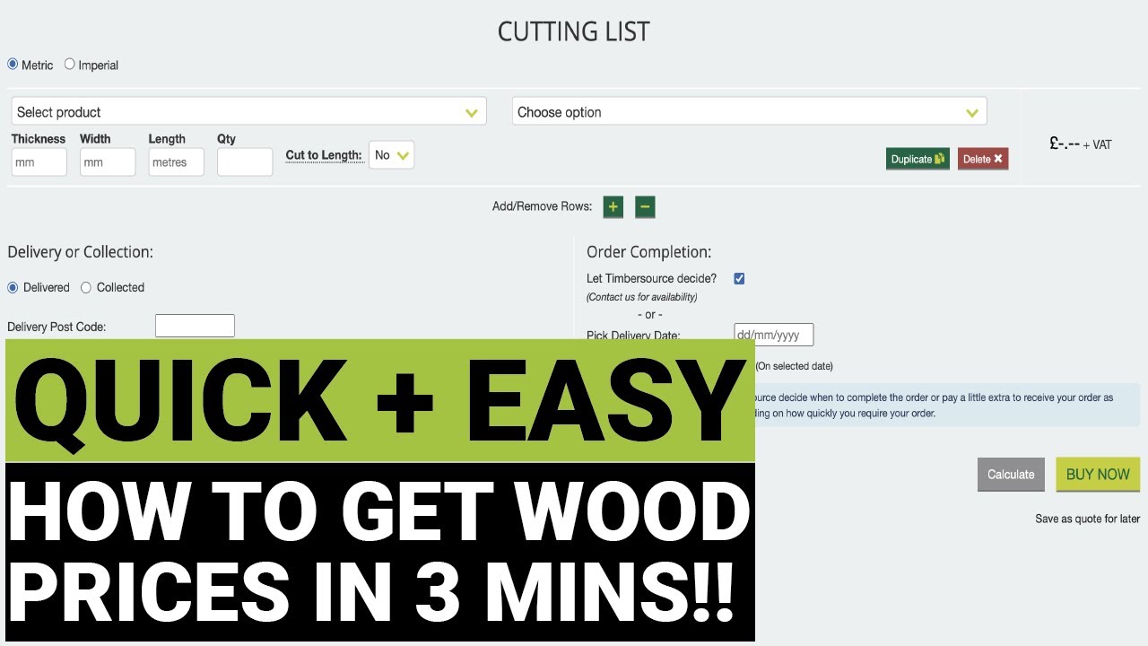 How do I buy timber online?