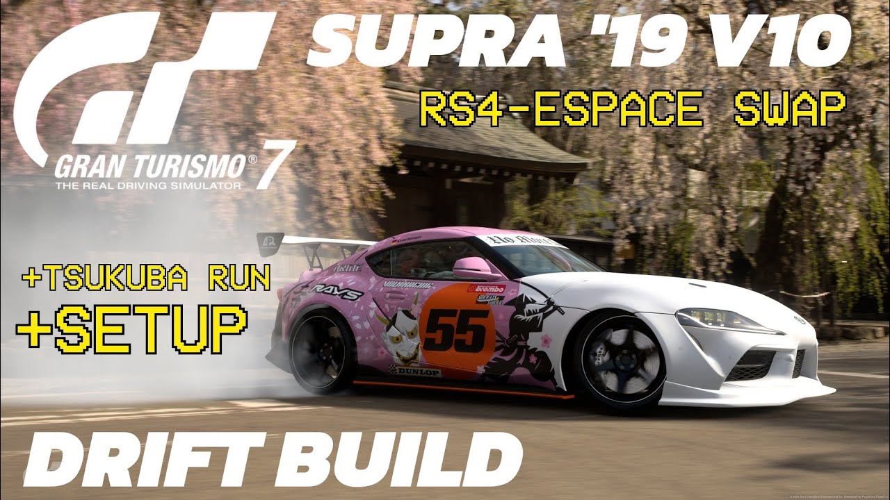 GR Supra '19 V10 Swap Drift Tune Setup Gran Turismo 7