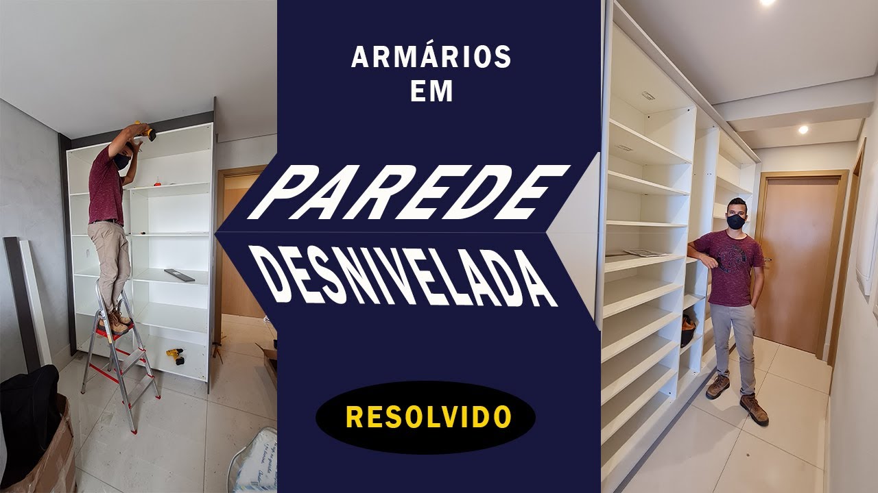 Como instalar móveis em paredes desniveladas
