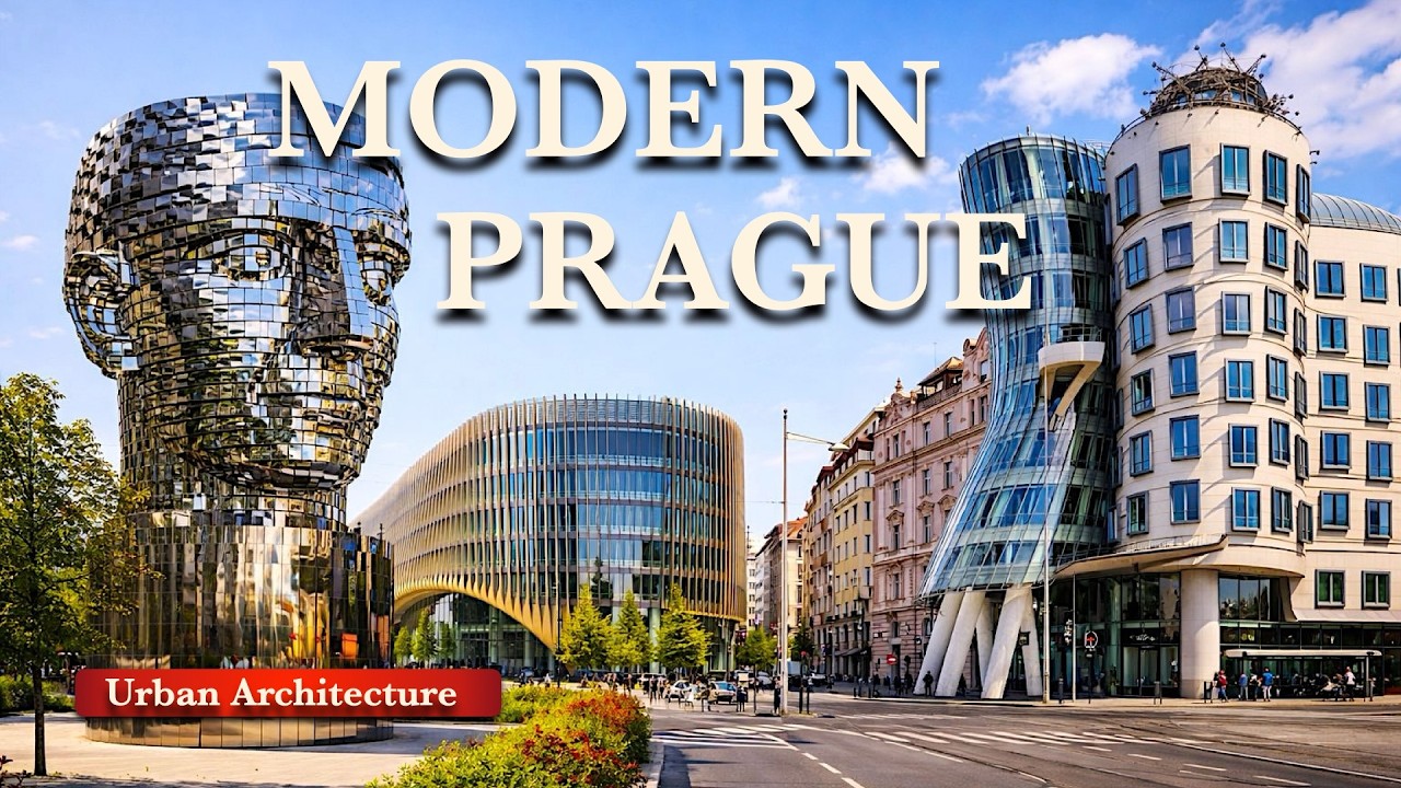 Modern Prague 🇨🇿 New Residential & Office Districts Walking Tour 4k60 with Subtitle