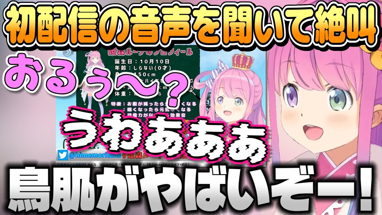 6周年カウントダウンで非公開の初配信の音声を聞き恥ずかしくてしんどくなるルーナ姫【姫森ルーナ/ホロライブ切り抜き】