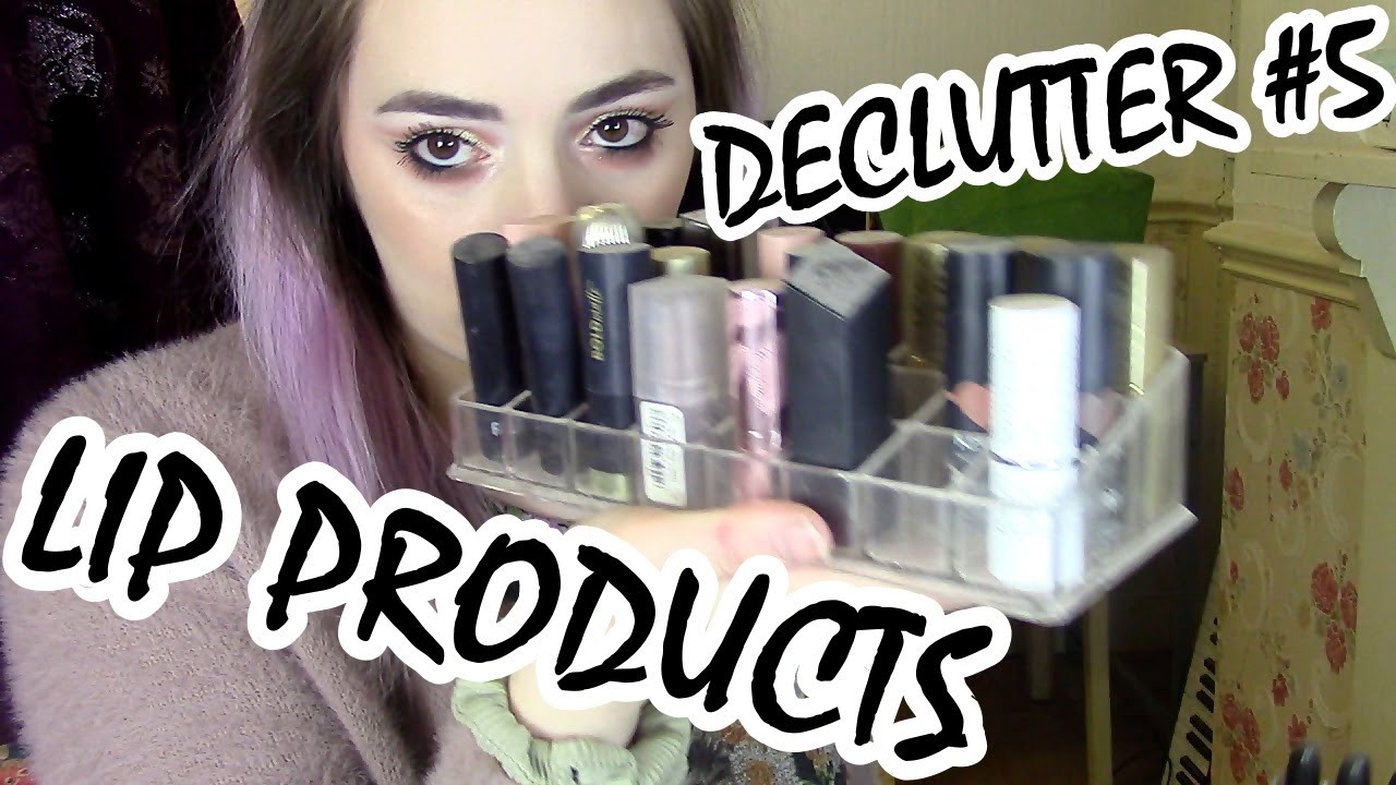 Makeup Declutter Part 5 (All Lip Products/ Try-On)