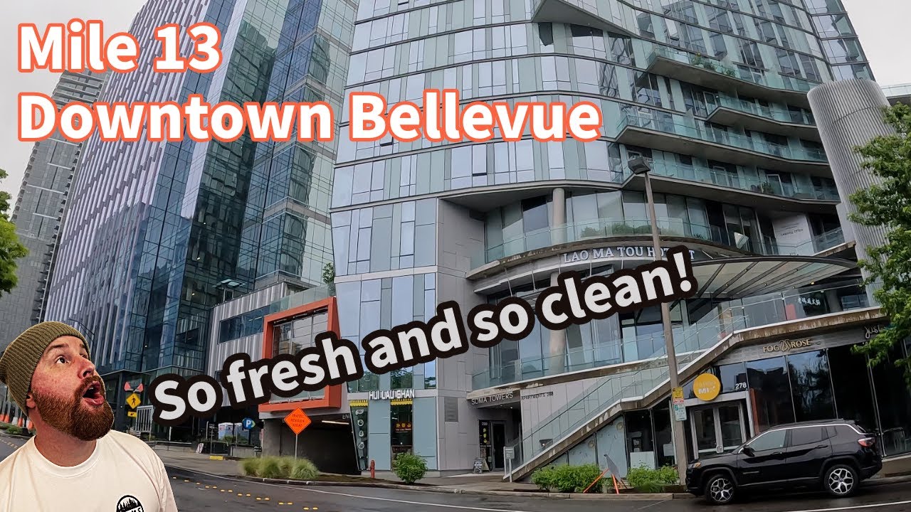 I explored downtown Bellevue on foot