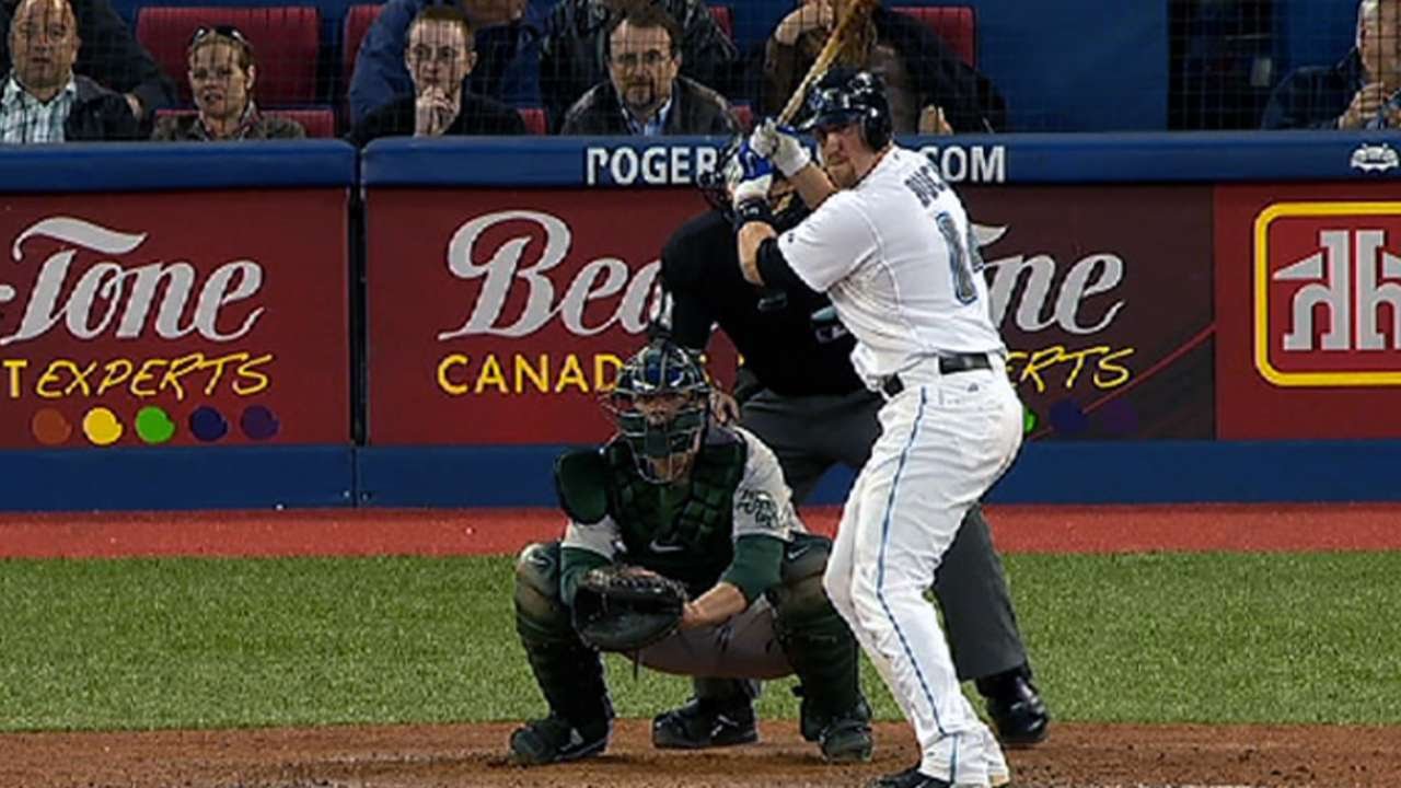 OAK@TOR: Buck collects three homers and five RBIs