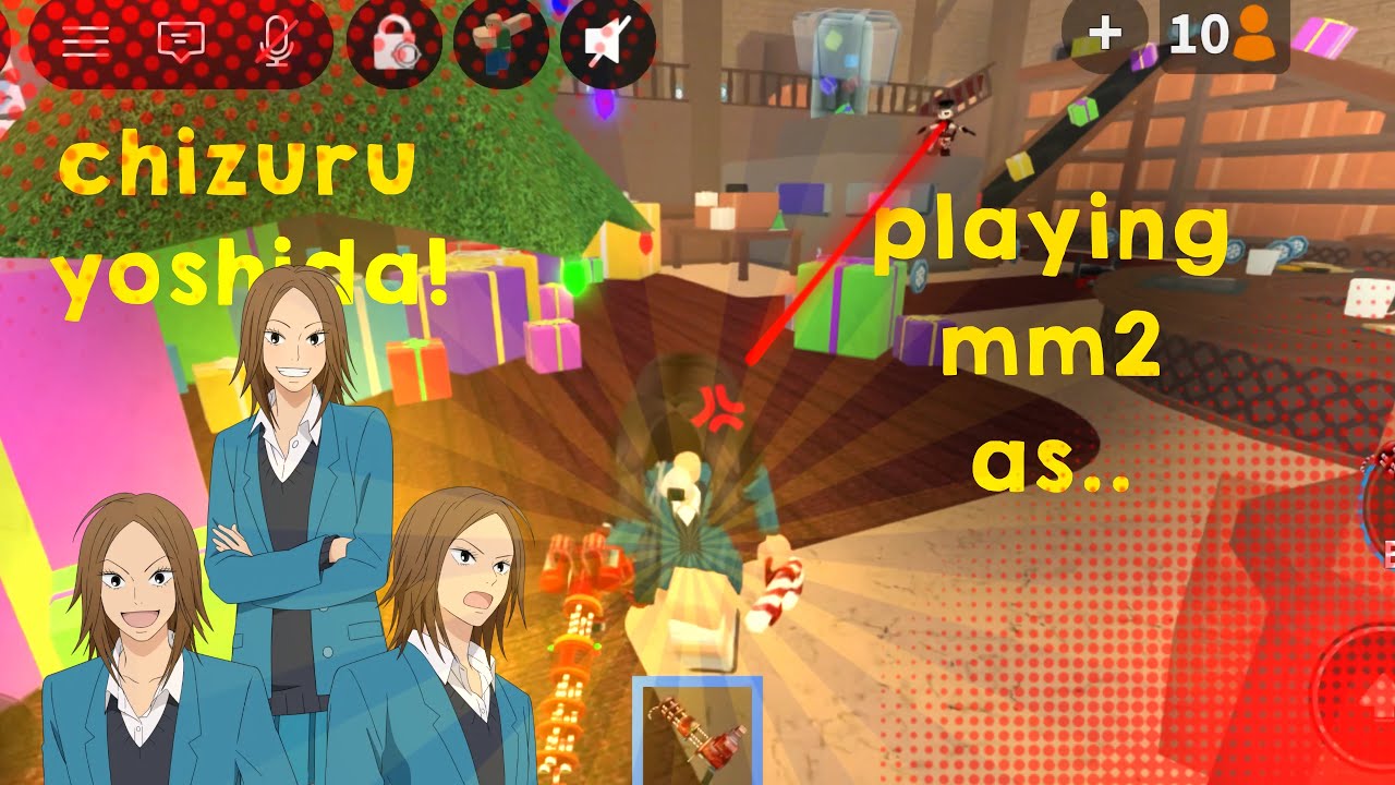 playing MM2 as CHIZURU YOSHIDA! || murder mystery 2 mobile montage ||