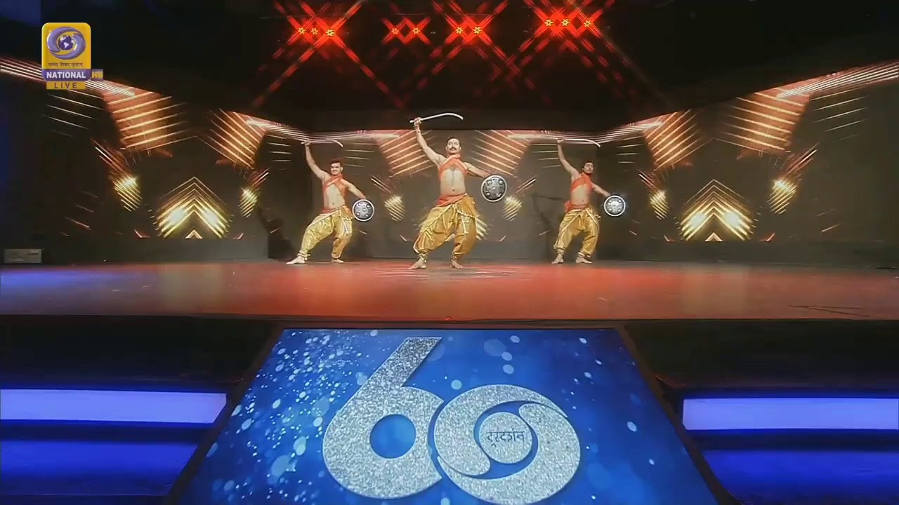 Chhau performance for doordarshan