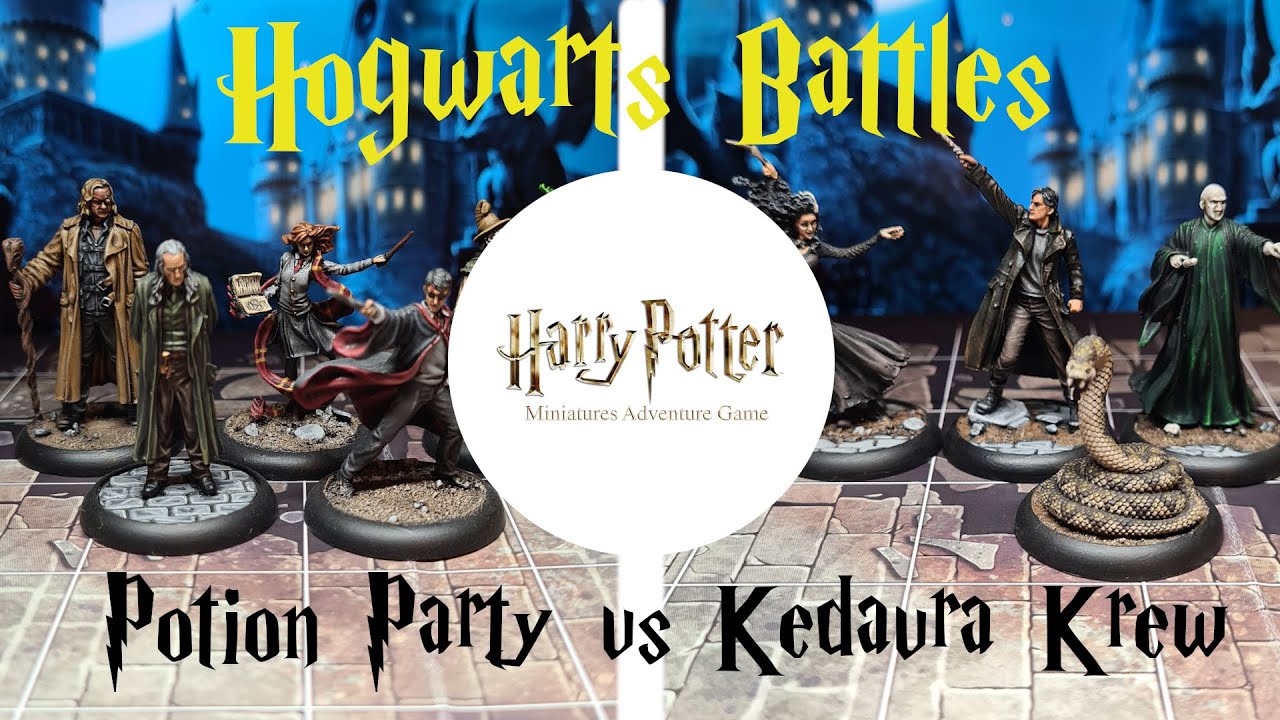Harry Potter Miniatures Adventure Game - Sprout and Moody vs Voldermort and Followers