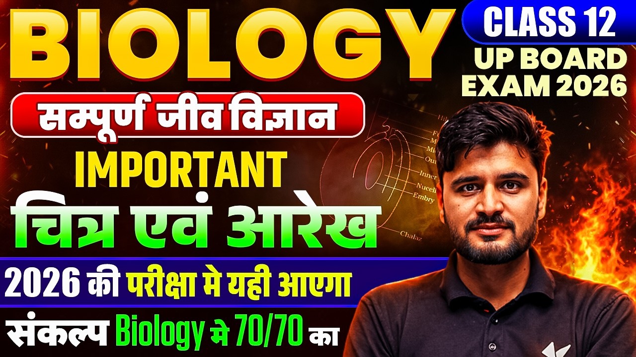 UP Board Class 12th Biology | सम्पूर्ण जीव विज्ञान  | Most Important Diagrams | UP Board Exam 2026