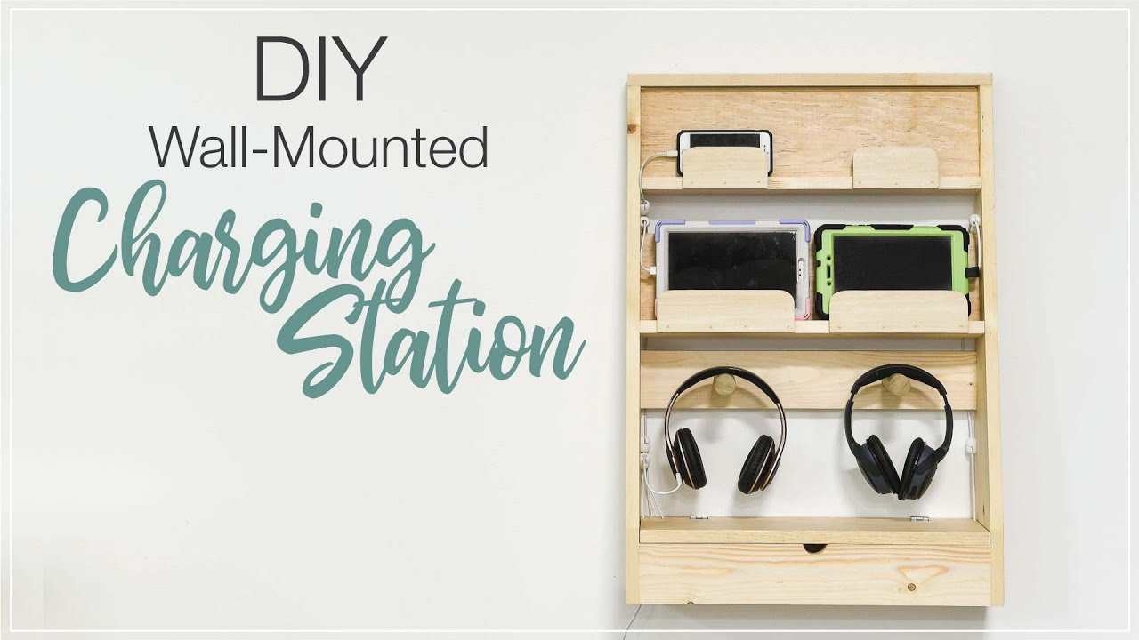 DIY Wall Mounted Charging Station