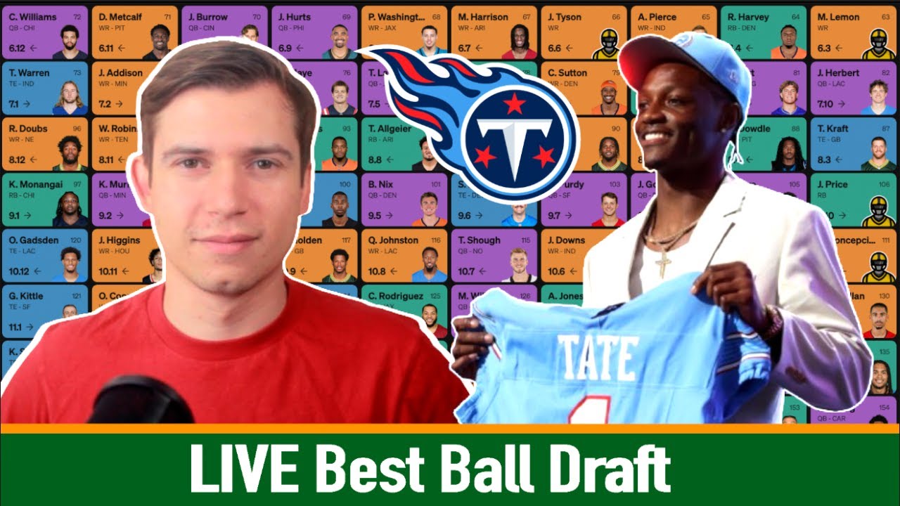 Saturday LIVE Best Ball Draft | 2026 Fantasy Football