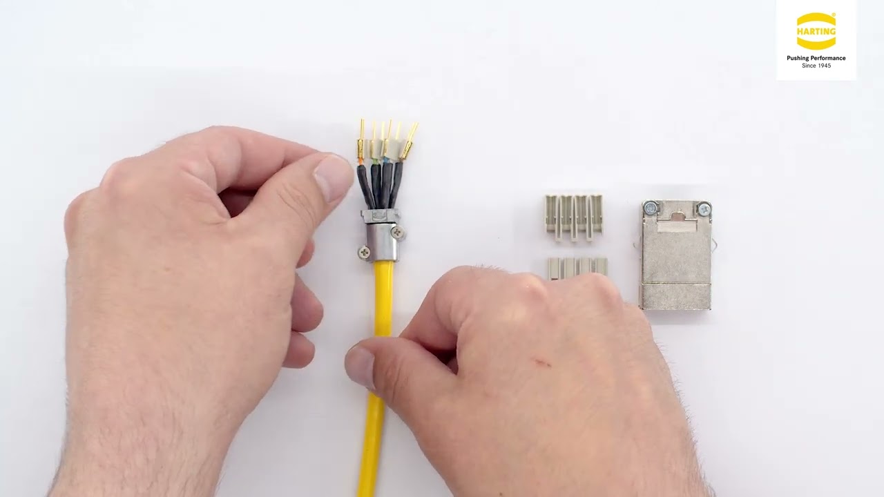 HARTING Han® Gigabit Cat 8 Module - Assembly instruction