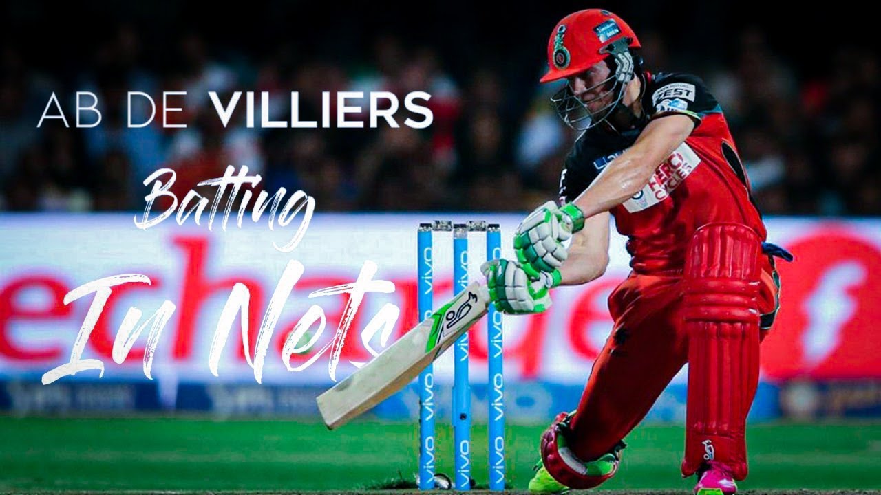 AB De Villiers Batting Practice In Nets (HD) | Sport Blaster