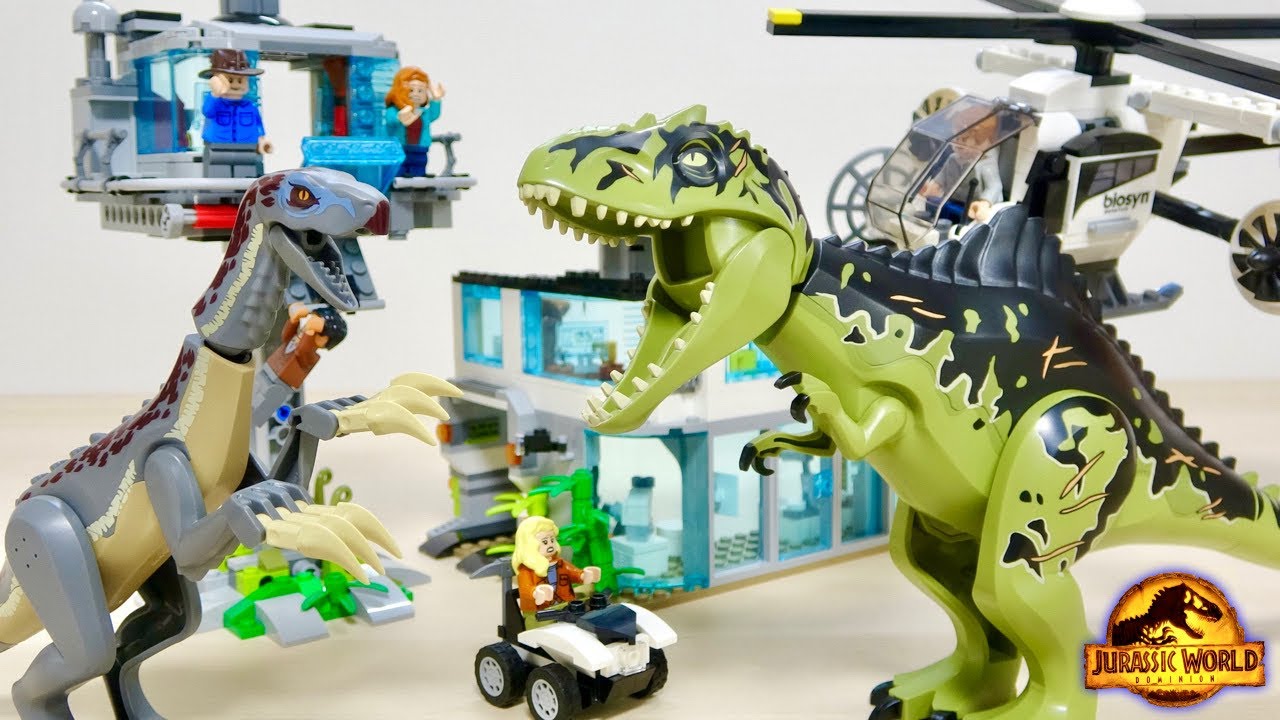 BIGサイズの恐竜♫ LEGO 76949 ジュラシック・ワールド 新たなる支配者 ギガノトサウルスとテリジノサウルスの猛攻撃!を組み立て