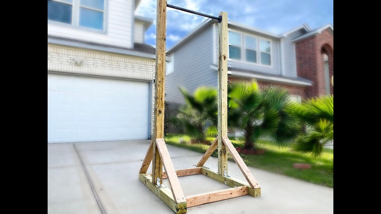 Easy DIY Pull Up Bar From Wood