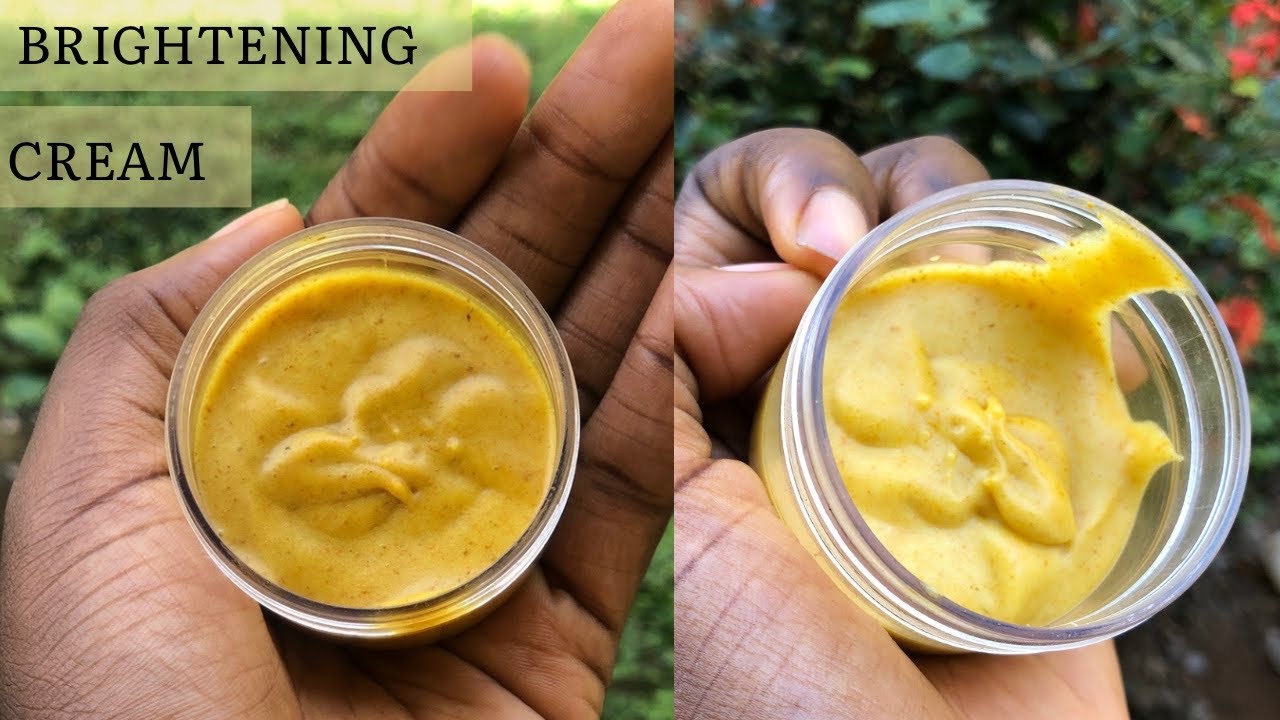 DIY TURMERIC BRIGHTENING CREAM | simple lightening cream with 4 ingredients