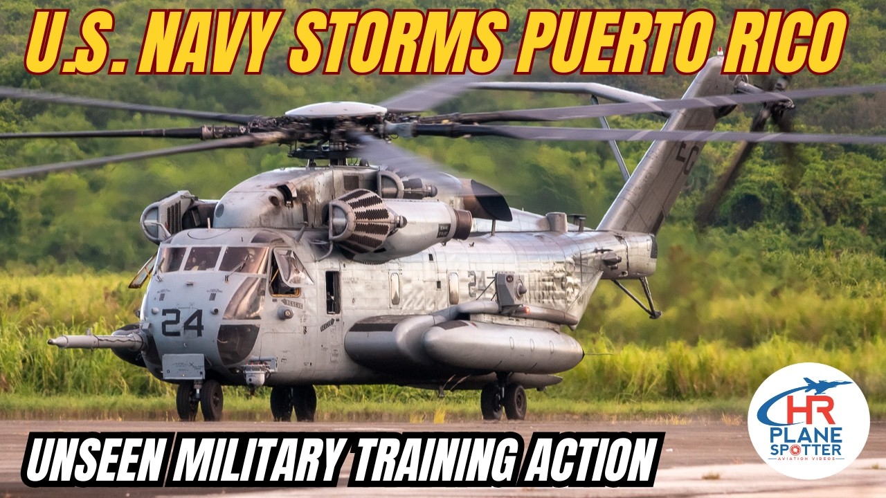 ПОТРЯСАЮЩЕ: Osprey и CH-53 в Сейба, Пуэрто-Рико