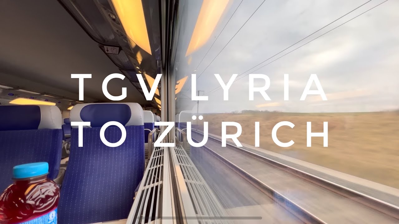 On board the TGV Lyria to Zürich at 320km/h