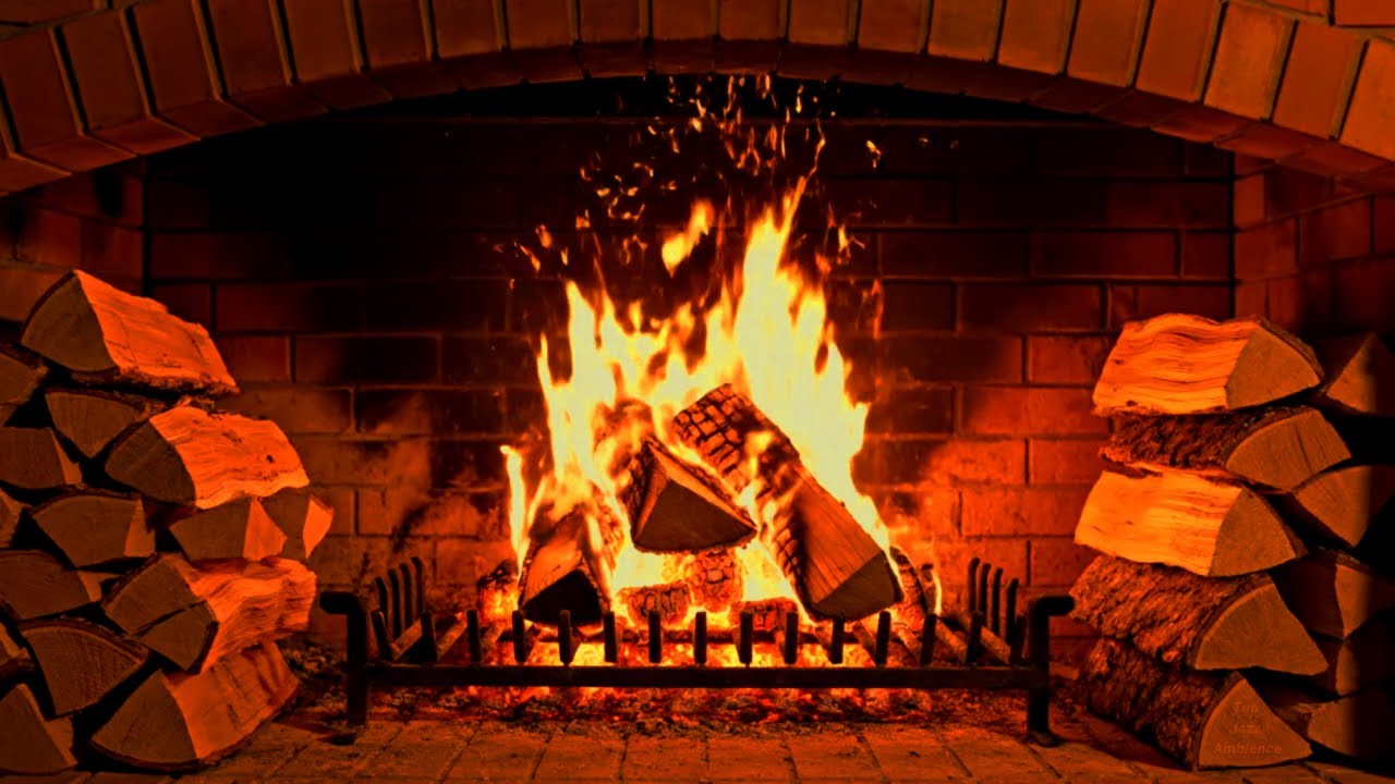 Cozy Fireplace full HD 🔥 Burning Fireplace & Crackling Fire Sounds for Deep Relaxation