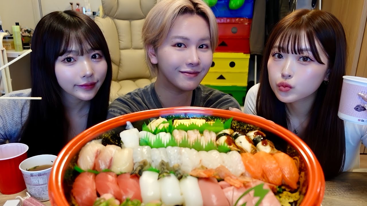 【辛辣】久々に3人で高級寿司パーティー🍣平和に生きたいけど毎月事件起きて人生山あり谷ありスペシャルwwww