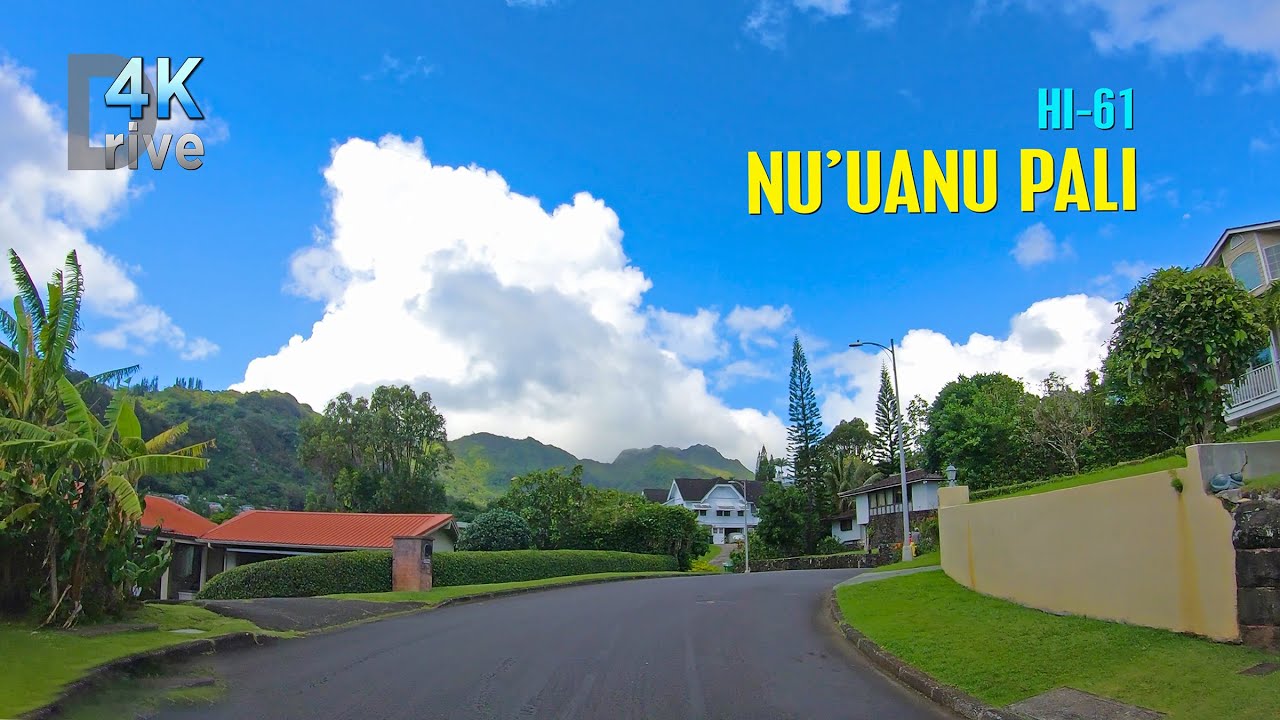 HI-61 Pali Hwy | Nuuanu Pali Drive 🌴 Honolulu, Oahu, Hawaii 4K Driving