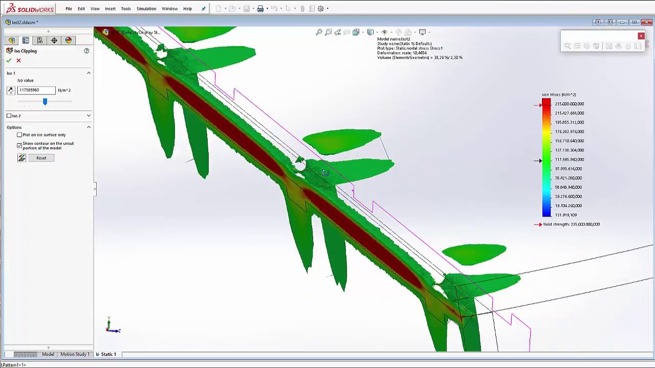 Solidworks create solid weld simulation