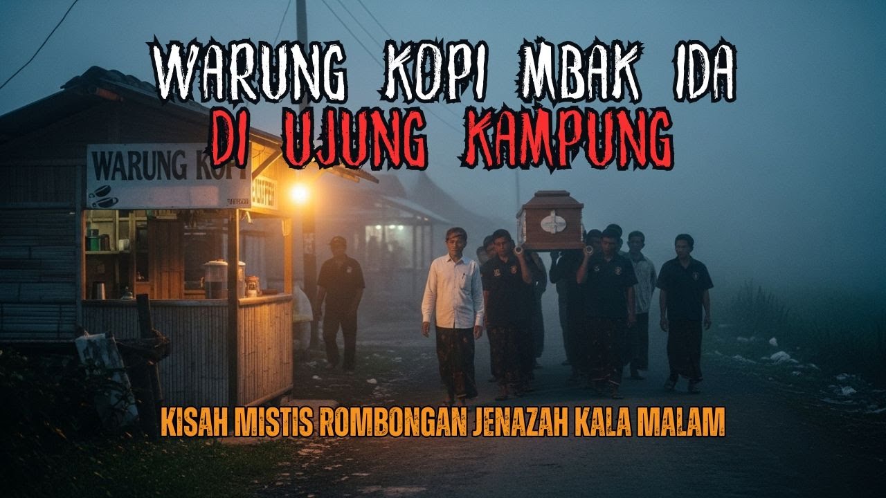 KALA MALAM ROMBONGAN JENAZAH DI DEPAN WARUNG KOPI UJUNG KAMPUNG
