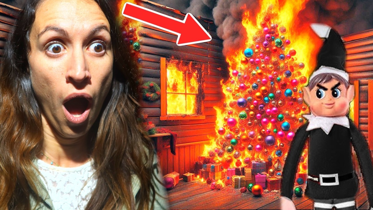 EL ELFO TRAVIESO ASESINO NOS QUEMA NUESTRO ARBOL DE NAVIDAD🔥🔥😱
