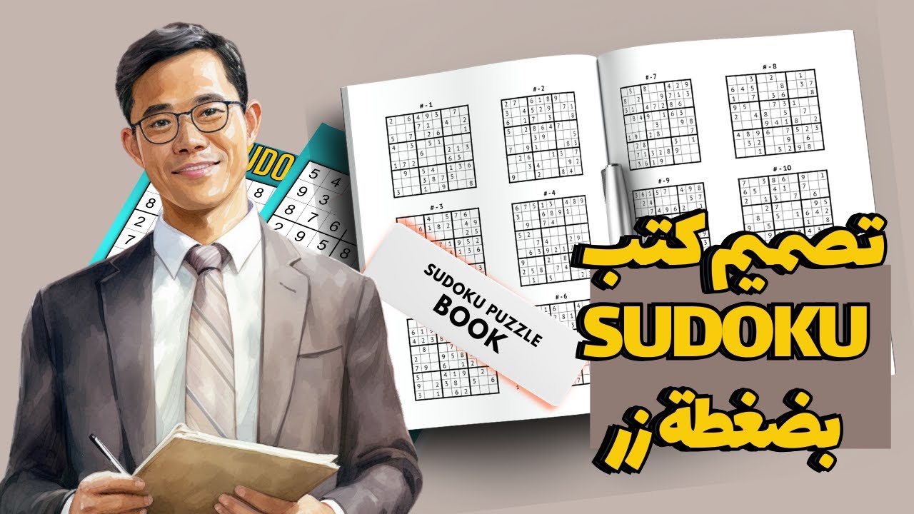تصميم كتب السودوكو Sudoku بسرعة البرق وبيعها علىAmazon Kdp من اجل تحقيق الأرباح - طريقة جد احترافية