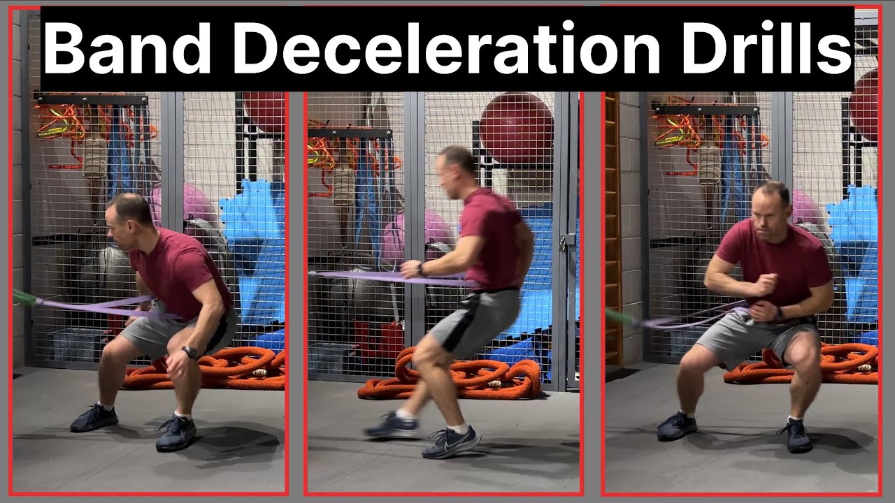 Band Deceleration Drills For Change Of Direction Performance