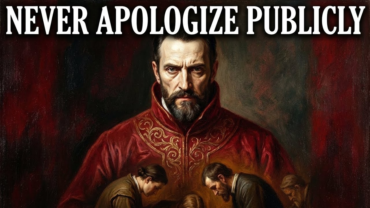 NEVER Apologize Publicly. (Machiavelli’s Move to Harden the Authority)