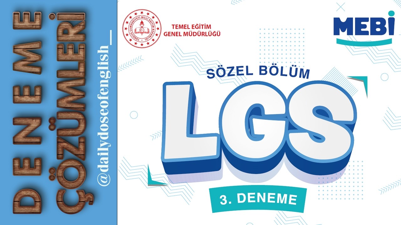 2025-2026 MEBİ LGS Deneme 3 Çözümleri
