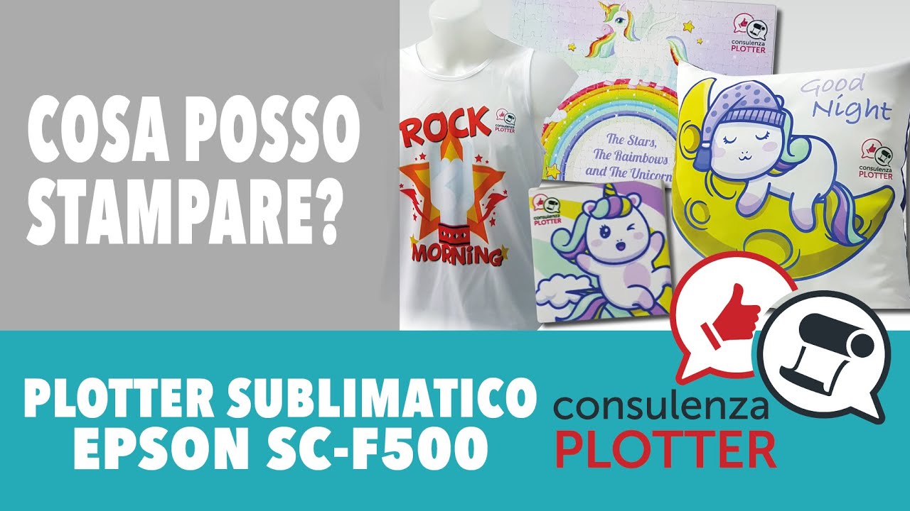 Cosa puoi personalizzare con il plotter sublimatico Epson Sc-F500