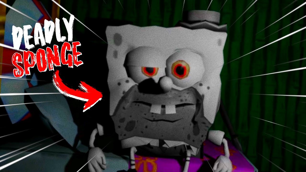 SPONGE MASSACRE (Spongebob Horror) - Full Game + All Endings - No Commentary