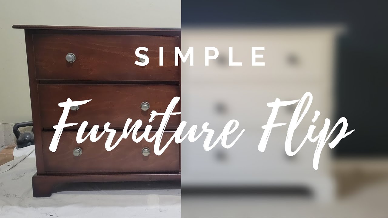 SIMPLE/EASY FURNITURE FLIP // FURNITURE MAKEOVER // WHY YOU SHOULD ALWAYS SCUFF SAND!