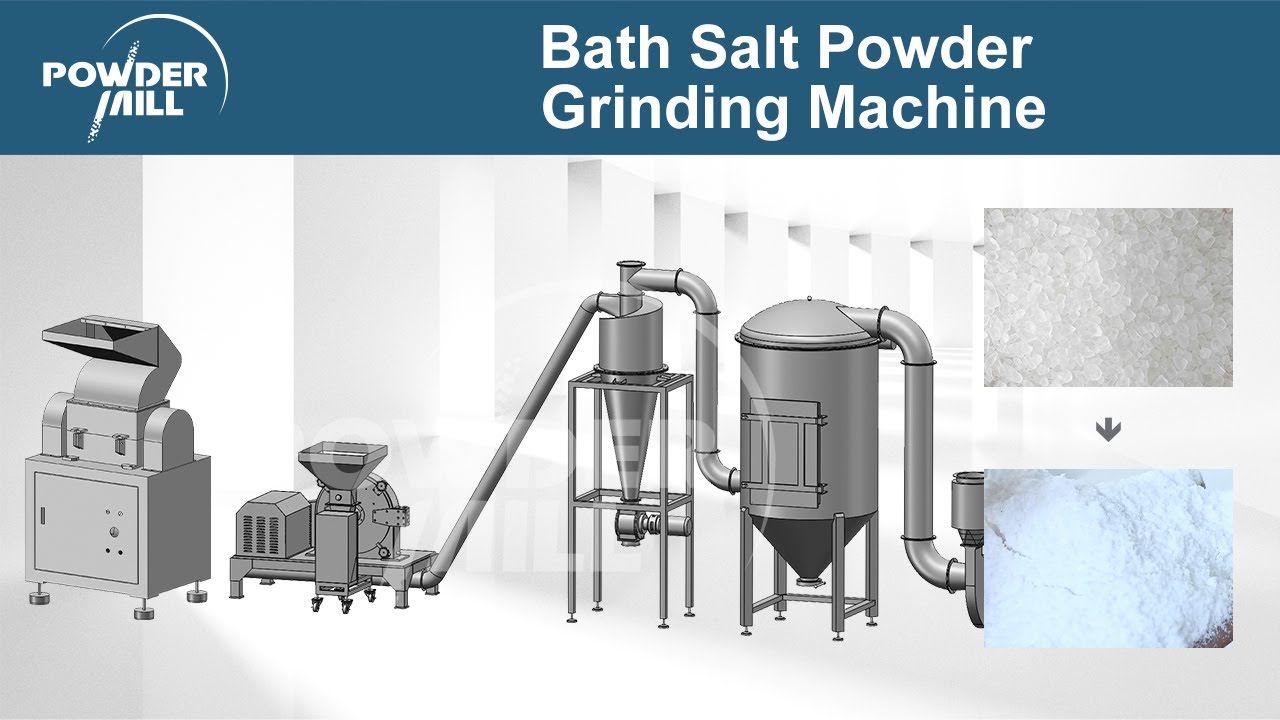 Bath Salt Grinding Machine, Salt  Powder Industry Pulverizer Crusher Machine - Powder Mill