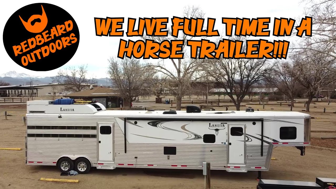 Our New Home - Lakota Bighorn Horse Trailer Tour (Full Time RVers)