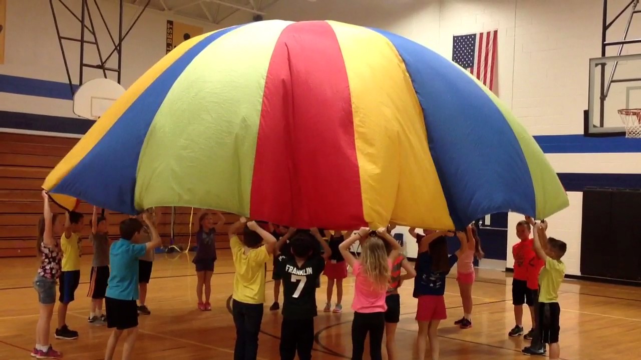 Parachute Games umbrella and mushroom