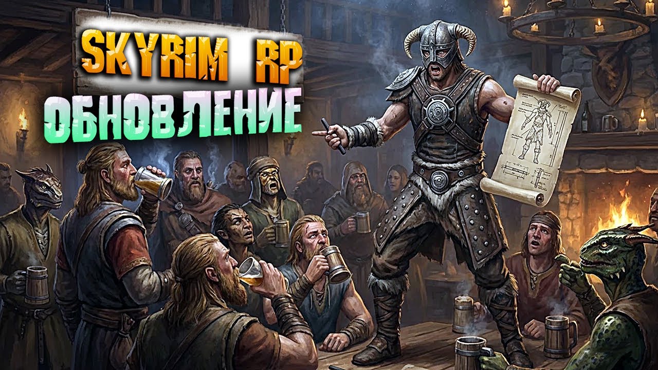 Skyrim RP ОБЗОР БОЛЬШОГО ОБНОВЛЕНИЯ ПРОКАЧКА ГИЛЬДИИ