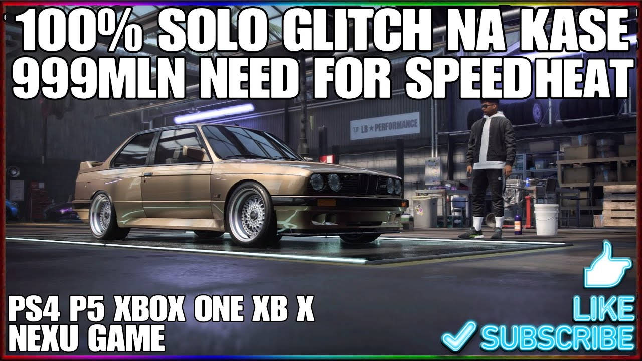 💥CO 10SEK-100% SOLO GLITCH NA💥KAS 999MLN NEED FOR SPEED HEAT💥PS4 P5 XBOX ONE XB X