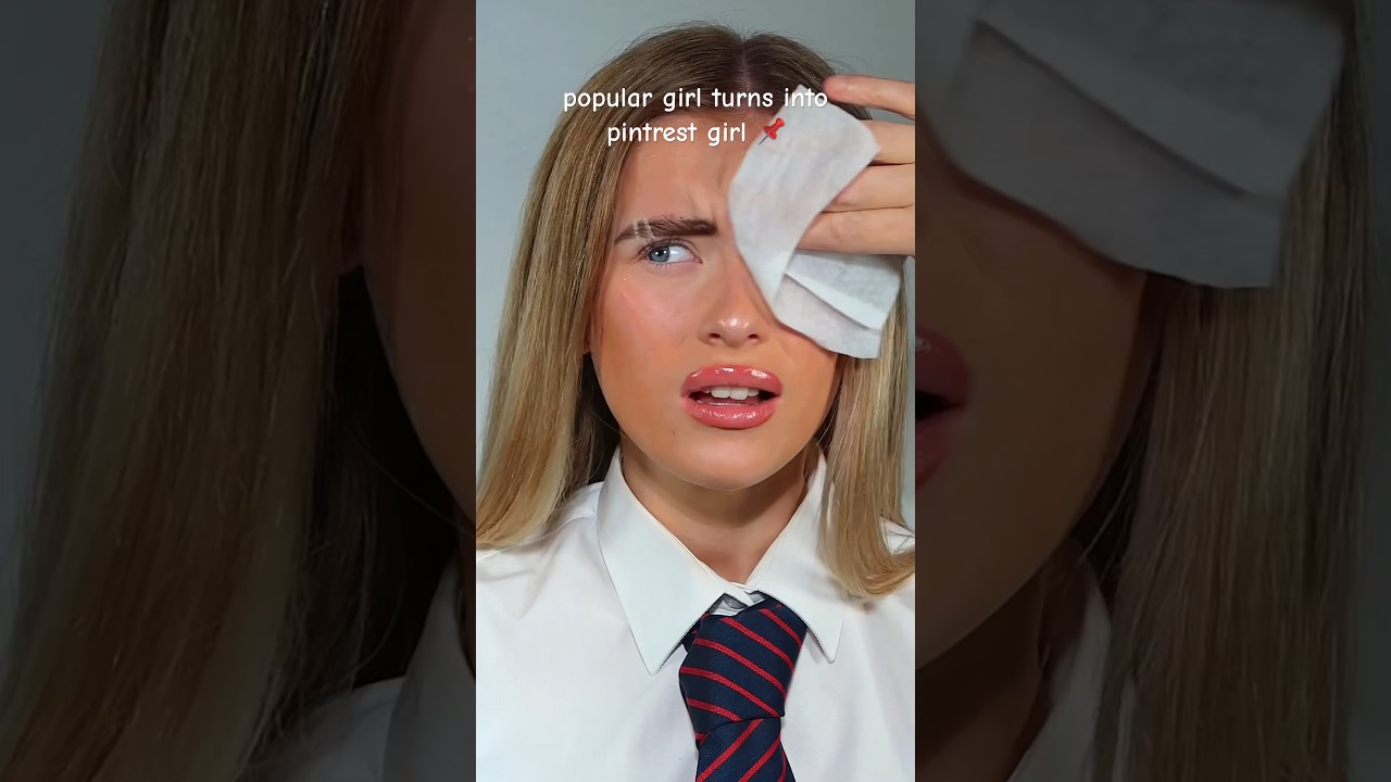Popular girl gets a pintrest makeover #halloweenwithshorts #britishmemes  #chav #makeupfunny