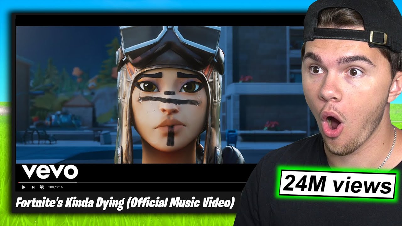 REACTING to Fortnite MUSIC VIDEOS... (Fortnite's Kinda Dying)