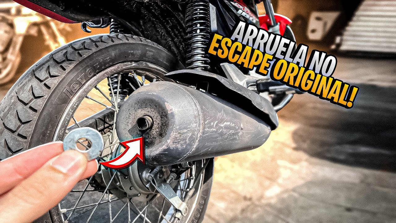 COLOQUEI UMA ARRUELA NO ESCAPE ORIGINAL DA START 160
