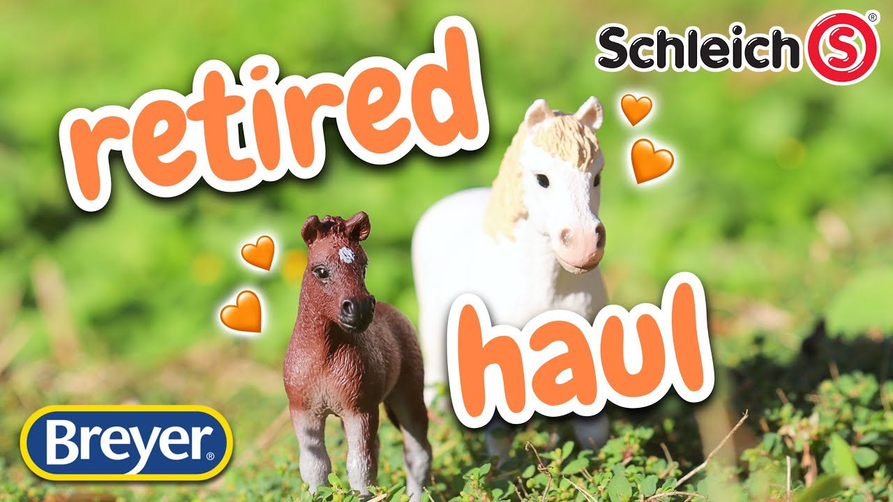 UNBOXING Retired Ponies + Horses! Schleich and Breyer HAUL!